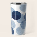Indigo Ombre Circles Travel Mug Gallery Image 1