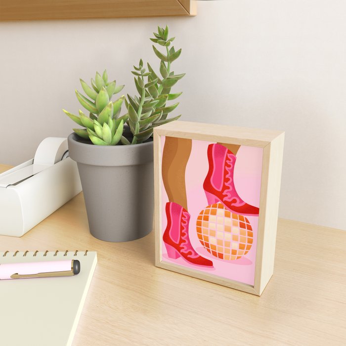 Disco Cowgirl Mini Art Print Gallery Image 2