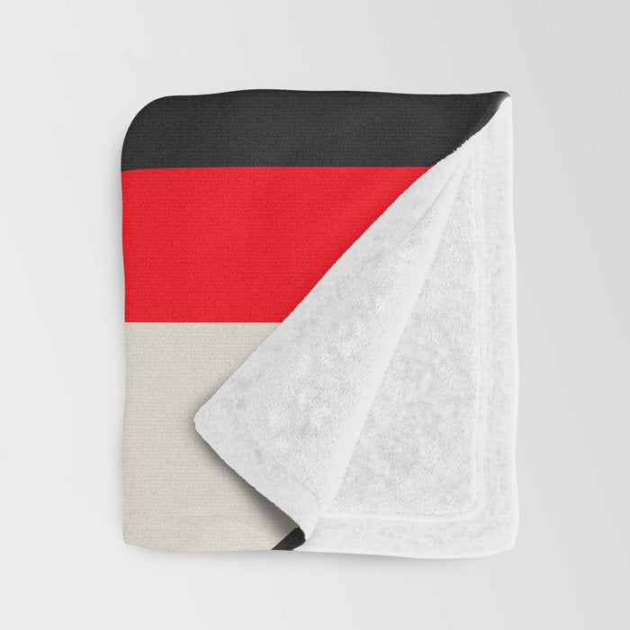 Cityscape in Geometric Shapes Throw Blanket Gallery Image 3