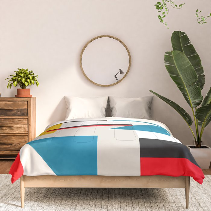 Cityscape in Geometric Shapes Comforter Gallery Image 3