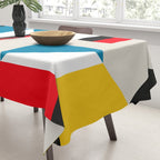 Cityscape in Geometric Shapes Tablecloth Gallery Image 3