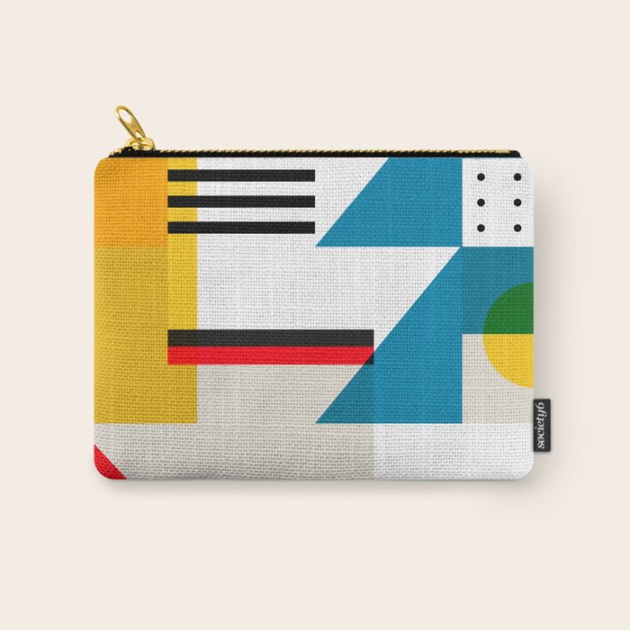 Cityscape in Geometric Shapes Carry All Pouch Gallery Image 1