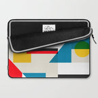 Cityscape in Geometric Shapes Laptop Sleeve Gallery Image 2