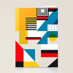 Cityscape in Geometric Shapes Stationery Card Gallery Image 2