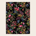 Holiday 2025 Festive Floral Foliage Colorful Dark Poster Gallery Image 4