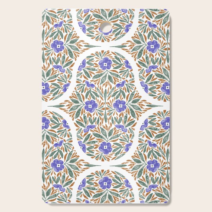 Elegant Flora Artistry Cutting Board Gallery Image 1