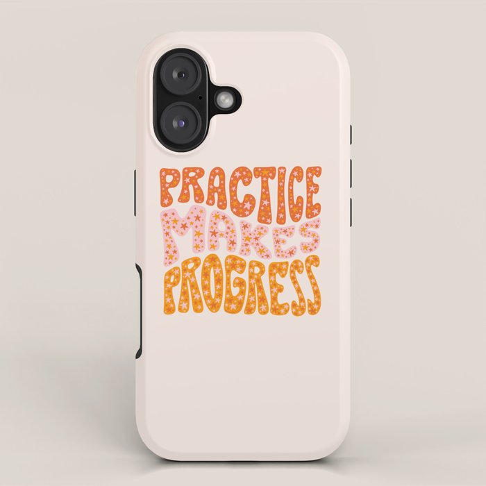 Practice Makes Progress iPhone Case Gallery Image 1
