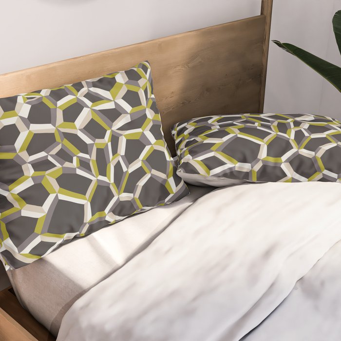 City life connections moonless night Pillow Sham Gallery Image 2