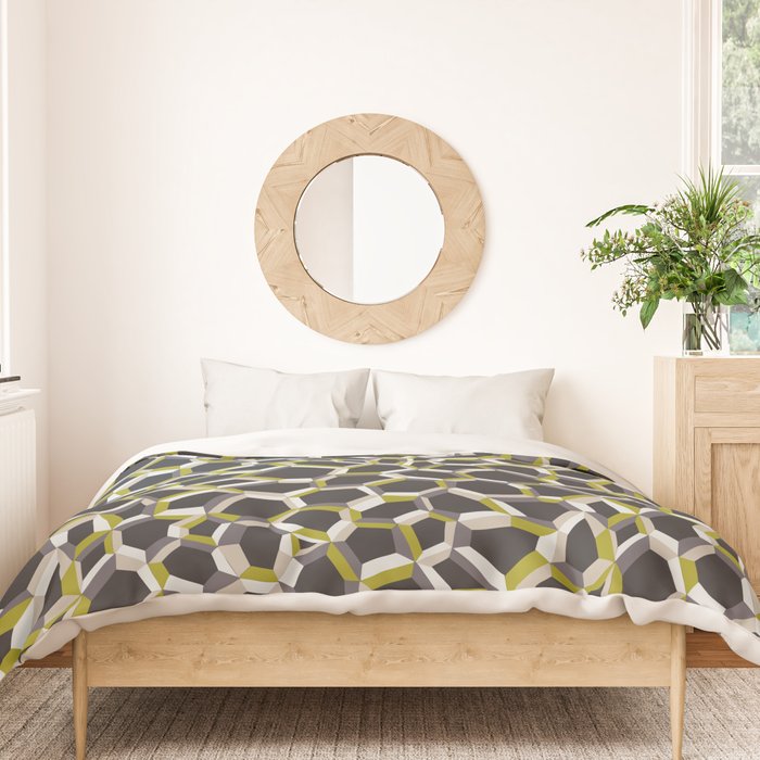 City life connections moonless night Duvet Cover Gallery Image 3