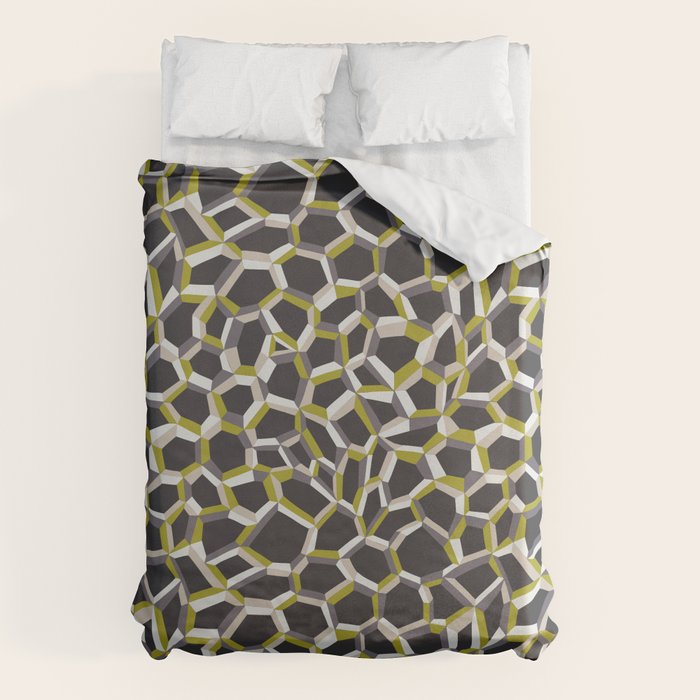 City life connections moonless night Duvet Cover Gallery Image 6
