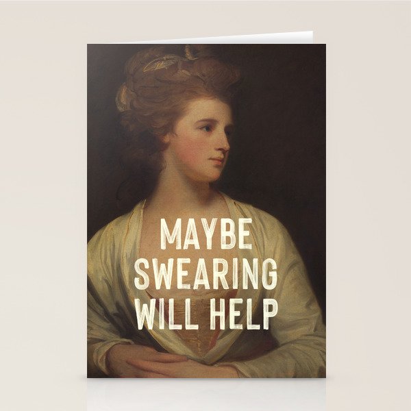 Maybe Swearing Will Help Stationery Card Gallery Image 1