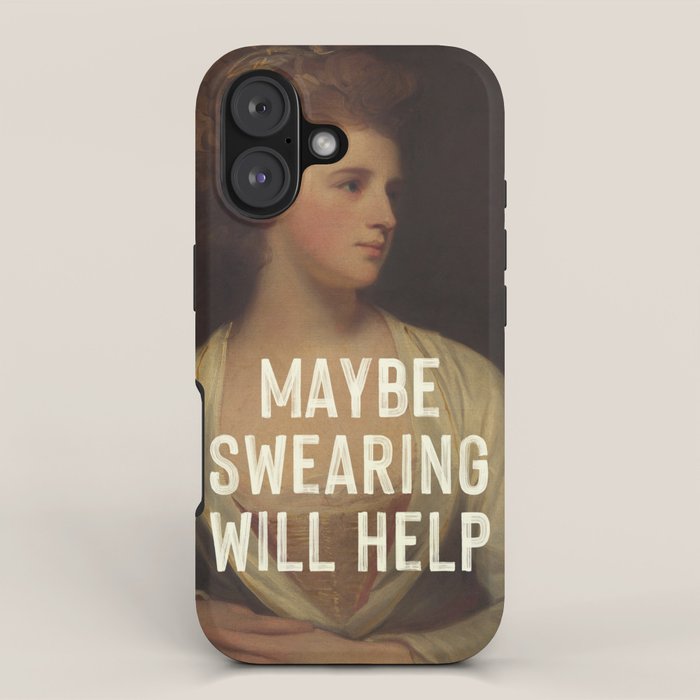 Maybe Swearing Will Help iPhone Case Gallery Image 1