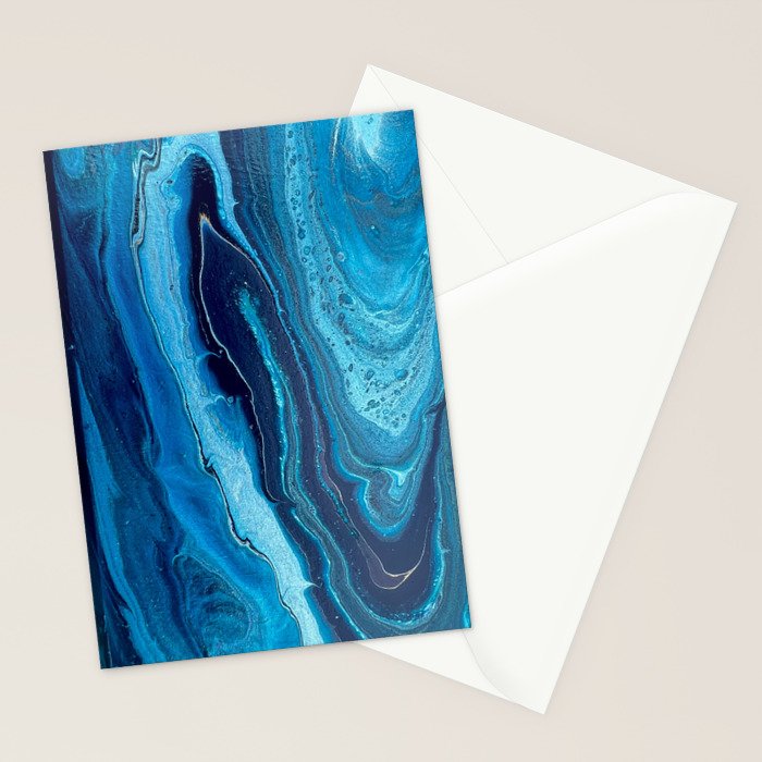 Azure Slices Stationery Card Gallery Image 2