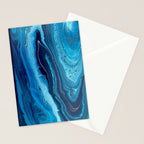 Azure Slices Stationery Card Gallery Image 2