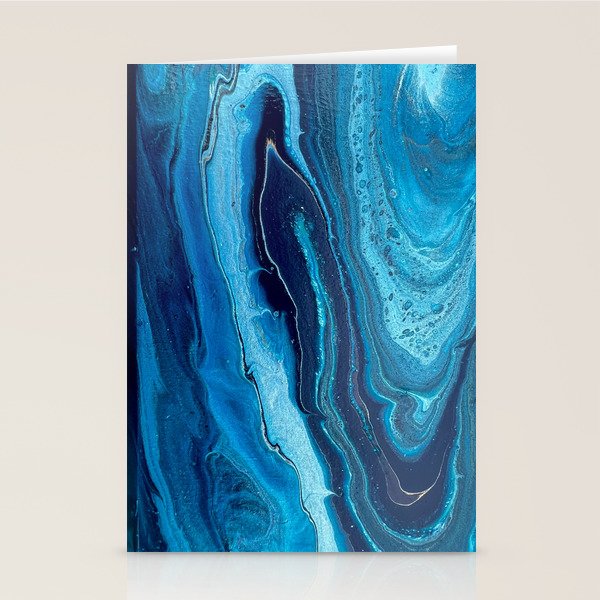Azure Slices Stationery Card Gallery Image 2