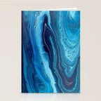 Azure Slices Stationery Card Gallery Image 2