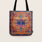 Saffron Elegance: Timeless Berber Atlas Moroccan Aesthetics Tote Bag Gallery Image 1