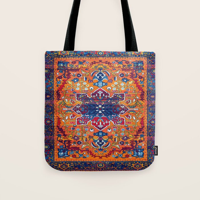 Saffron Elegance: Timeless Berber Atlas Moroccan Aesthetics Tote Bag Gallery Image 1