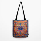 Saffron Elegance: Timeless Berber Atlas Moroccan Aesthetics Tote Bag Gallery Image 2