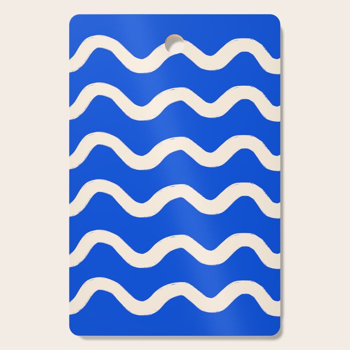 Sapphire Blue Ocean Waves Cutting Board Gallery Image 1
