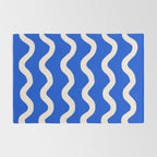 Sapphire Blue Ocean Waves Rug Gallery Image 2