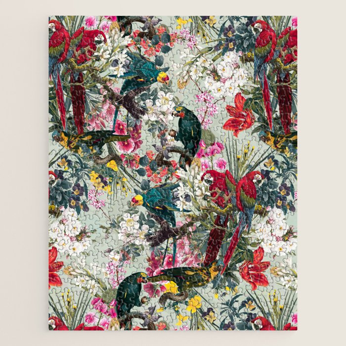 FLORAL AND BIRDS XXII Jigsaw Puzzle Gallery Image 1