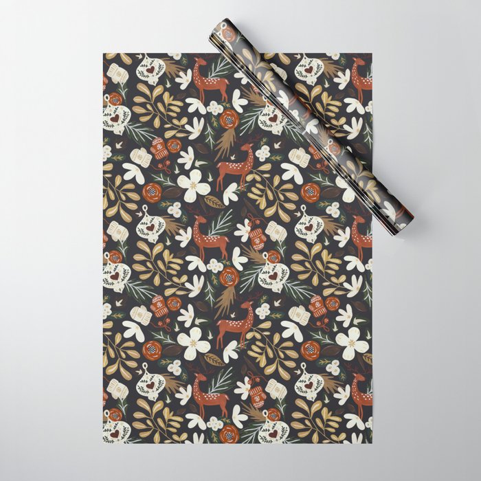 Christmas holiday night III Wrapping Paper Gallery Image 1