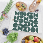 Mid Century Modern Geometric 04 Dark Green Cutting Board Gallery Image 2