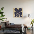 Blue Plant in a Pot #1 Wood Wall Art Gallery Image 2