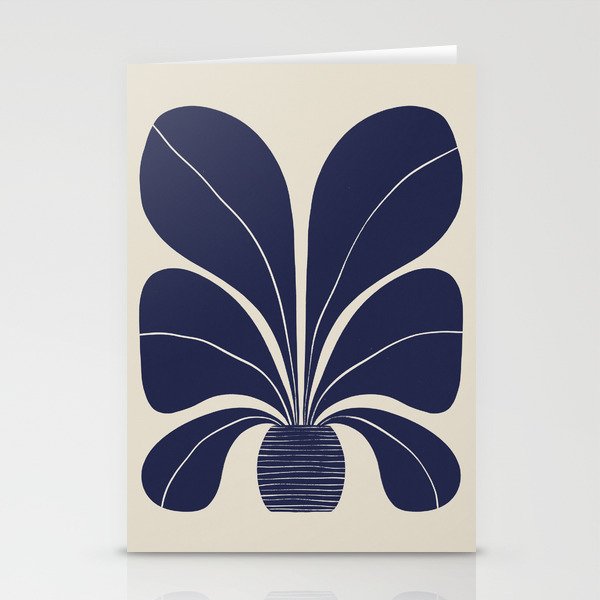 Blue Plant in a Pot #1 Stationery Card Gallery Image 1