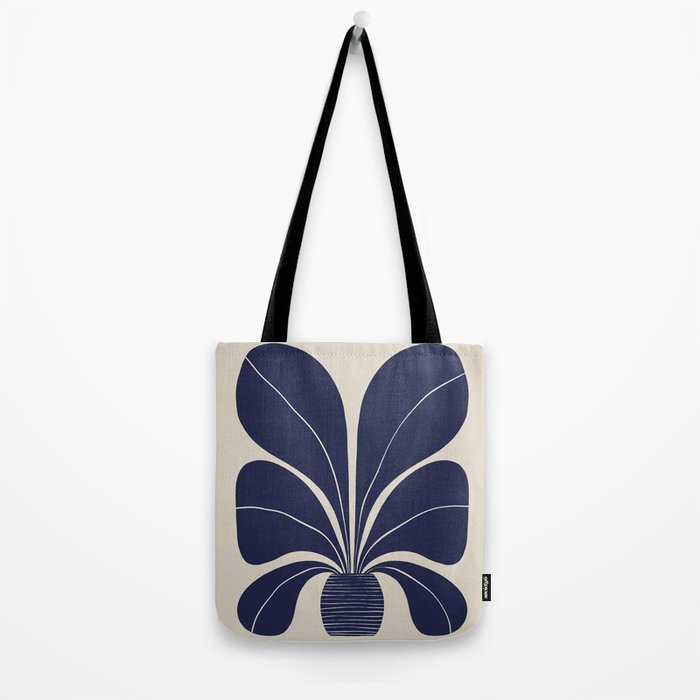 Blue Plant in a Pot #1 Tote Bag Gallery Image 2