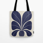 Blue Plant in a Pot #1 Tote Bag Gallery Image 1