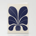 Blue Plant in a Pot #1 Stationery Card Gallery Image 2