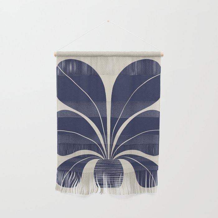 Blue Plant in a Pot #1 Wall Hanging Gallery Image 1