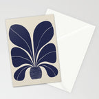 Blue Plant in a Pot #1 Stationery Card Gallery Image 2
