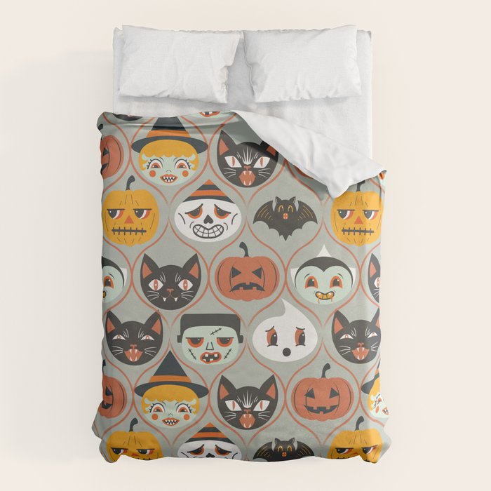 Spooky Sweet Faces Duvet Cover Gallery Image 1