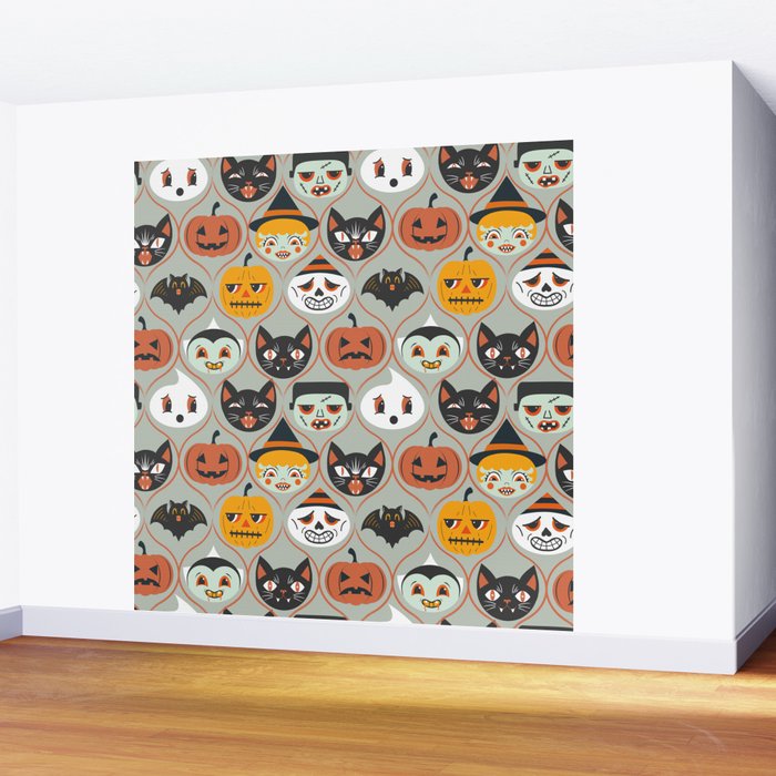 Spooky Sweet Faces Wall Mural Gallery Image 2