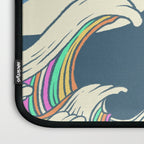 Meowtain cat 5 rainbow wave catzilla  Laptop Sleeve Gallery Image 3