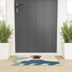 Meowtain cat 5 rainbow wave catzilla  Welcome Mat Gallery Image 3