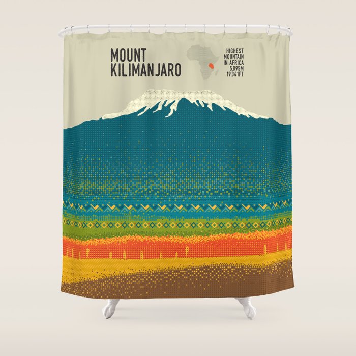 Mount Kilimanjaro Shower Curtain Gallery Image 1