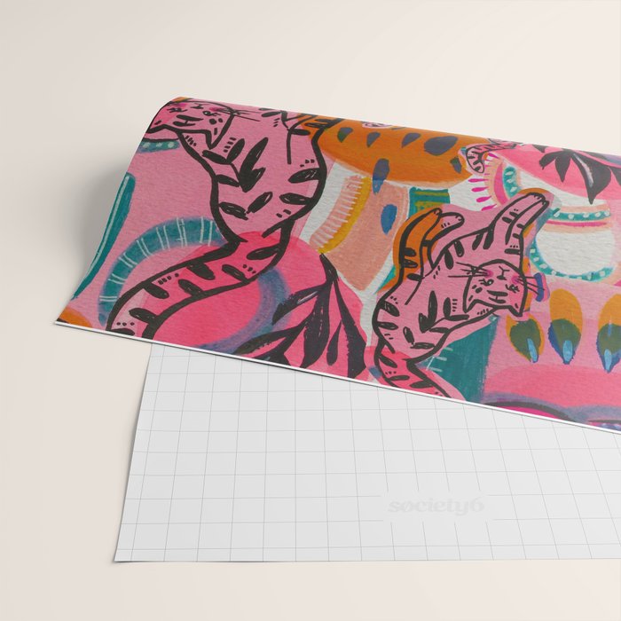 Love cats in the wild Wrapping Paper Gallery Image 2