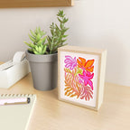 Painterly Nouveau bloom - imperfect bold textured floral art Mini Art Print Gallery Image 2