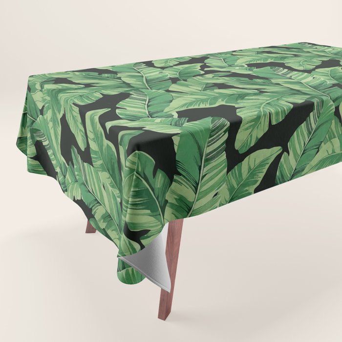Tropical banana leaves II Tablecloth Gallery Image 1