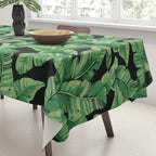 Tropical banana leaves II Tablecloth Gallery Image 3