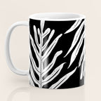 Modern Tropical Lau'ae -Monarch Fern Pattern on Black Coffee Mug Gallery Image 3