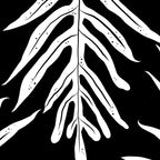 Modern Tropical Lau'ae -Monarch Fern Pattern on Black Coffee Mug Gallery Image 2