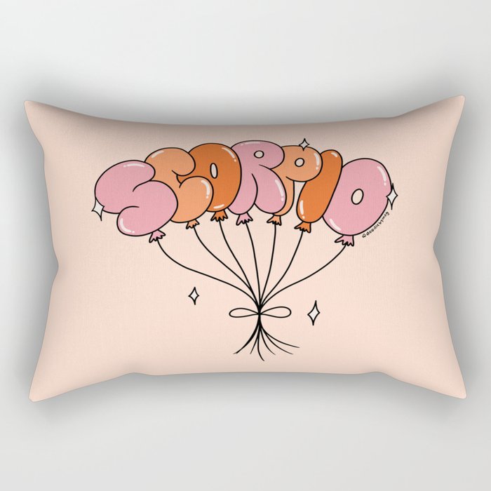 Scorpio Balloons Rectangular Pillow Gallery Image 2