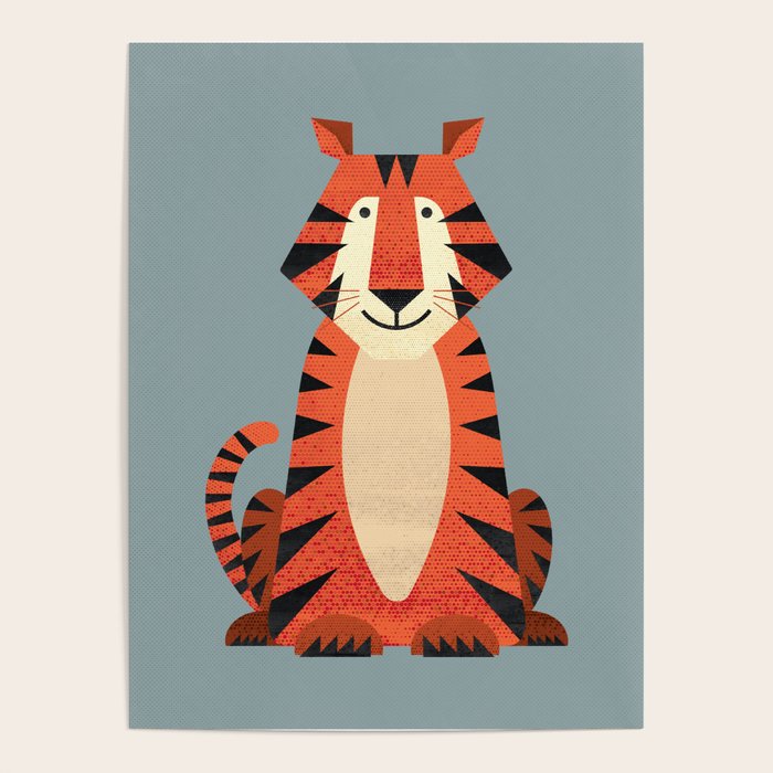 Whimsy Tiger Poster Gallery Image 1