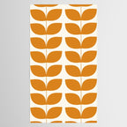 Danish Pattern Orange Mid Century Modern Tablecloth Gallery Image 2
