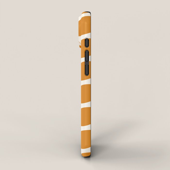 Danish Pattern Orange Mid Century Modern iPhone Case Gallery Image 2